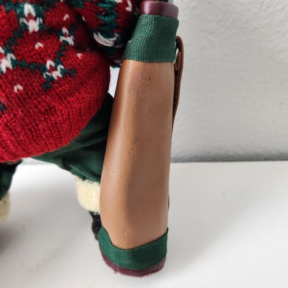 Vintage Terrys Village Christmas Golfing Santa With Golf Bag And Clubs 9in Tall - Picture 7 of 11